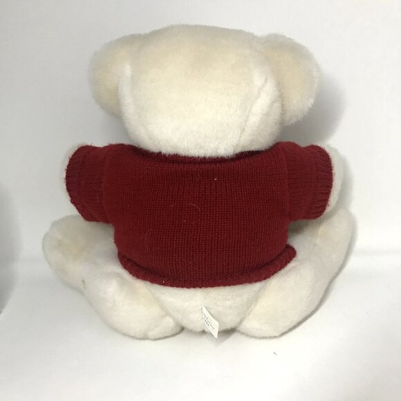 Vintage 2000 Ralph Lauren Polo White Teddy Bear Snowflake Plush Stuffed Animal - Picture 3 of 5